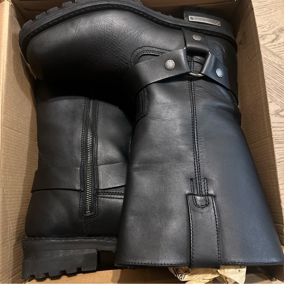 Harley Davidson Milwaukee leather Men\'s motorcycle boots